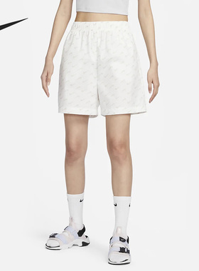 Nike/耐克正品2023夏季女子休闲印花梭织五分短裤DV7933-133