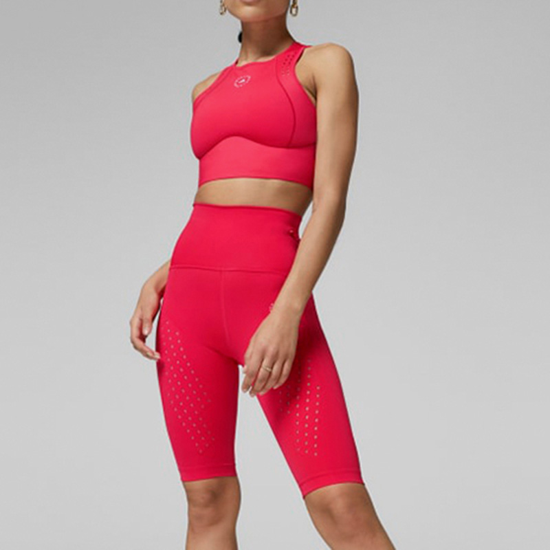 Adidas/阿迪达斯正品女士纯色Logo印花直筒健身短裤GU9489