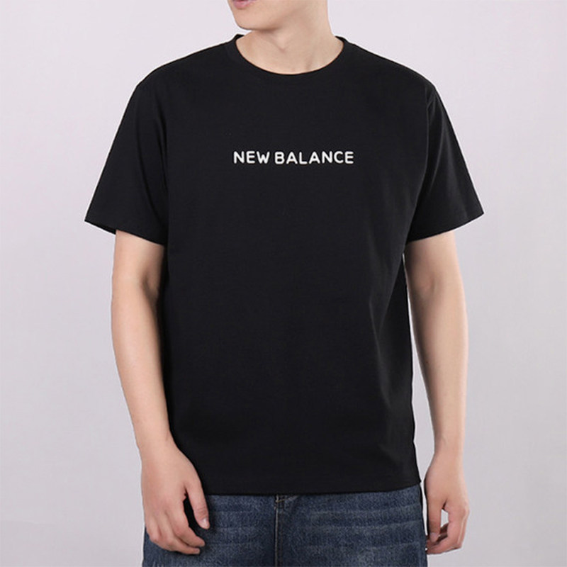 New Balance/NB正品运动男女同款印花美式复古短袖T恤AMT02377-BK