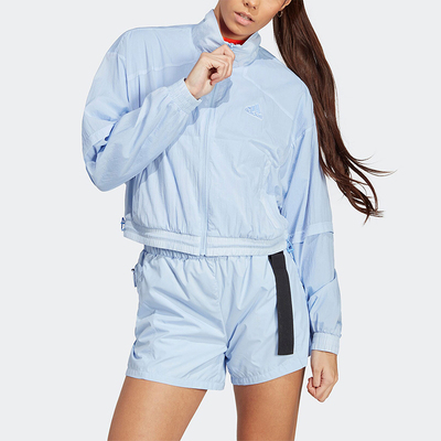 阿迪达斯女士立领运动外套