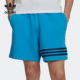 休闲条纹系带运动短裤 三叶草男士 HN6592 阿迪达斯正品 Adidas
