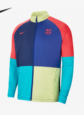 Nike/耐克官方正品冬季男子巴萨足球球衣夹克运动外套CI9529-457