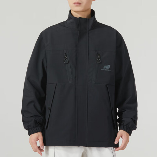 New Balance/NB正品2025新款男子梭织立领夹克外套AMJ33374-BK