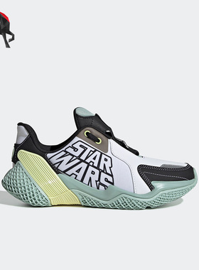 Adidas/阿迪达斯正品运动儿童透气低帮训练系带跑步鞋EF9481