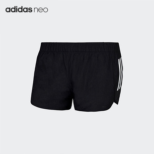 女子休闲宽松运动透气短裤 NEO夏季 DU4400 阿迪达斯正品 Adidas