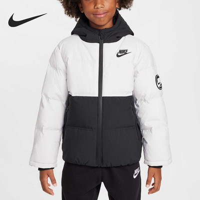 Nike/耐克正品新款小童保暖连帽经典运动羽绒服HV7184-025