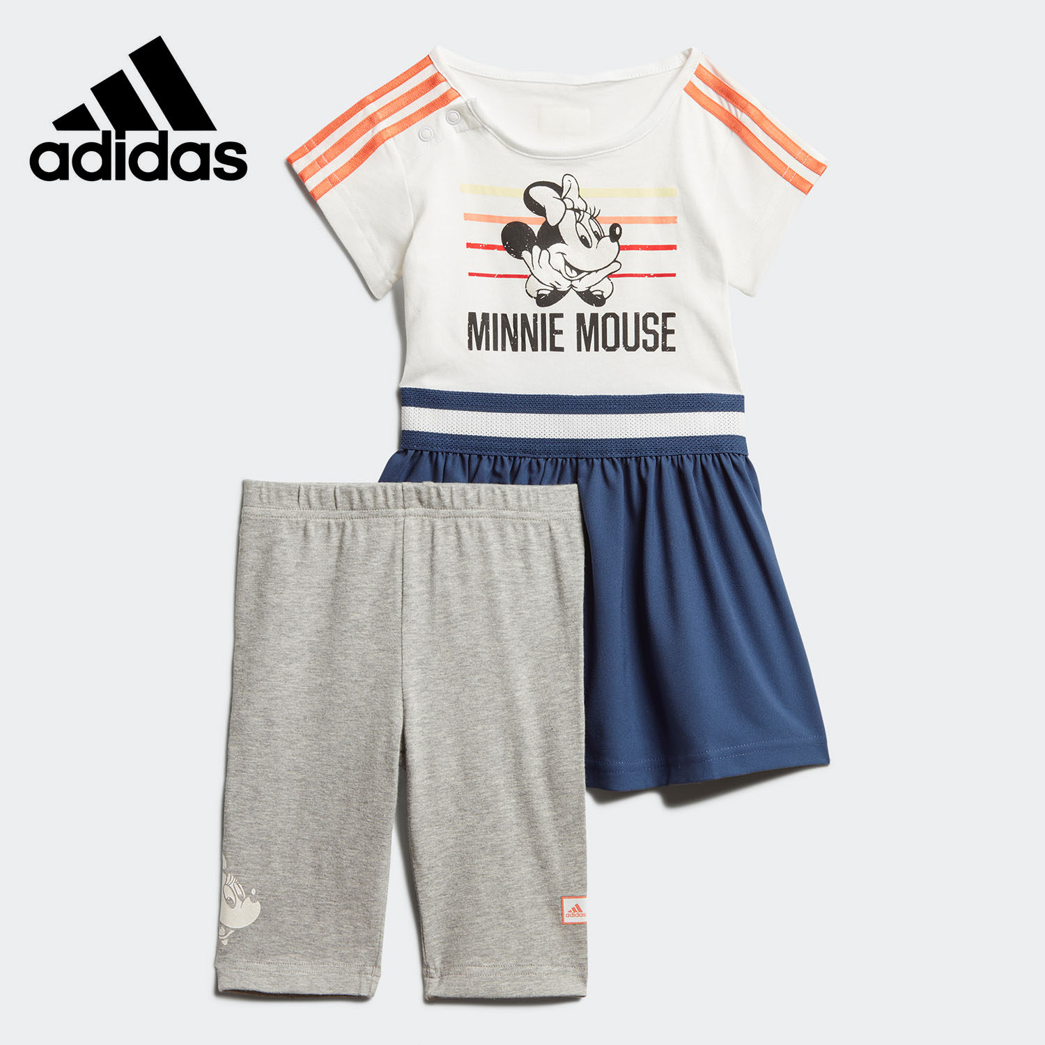 Adidas/阿迪达斯正品当季新款女婴童休闲舒适运动套装 FM2862