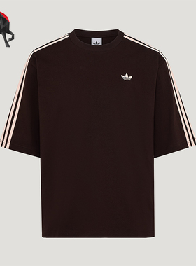 Adidas/阿迪达斯正品三叶草男士日常运动针织复古短袖T恤KG6333