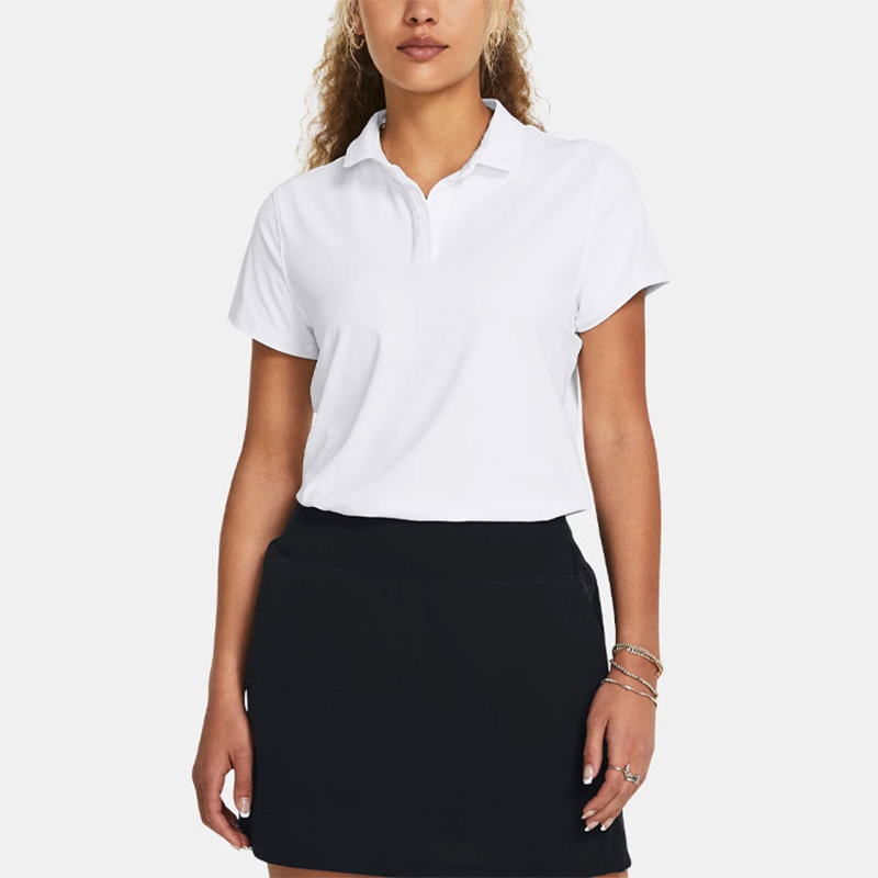 UA/安德玛正品夏季新款女子户外休闲翻领短袖POLO衫1382814-100