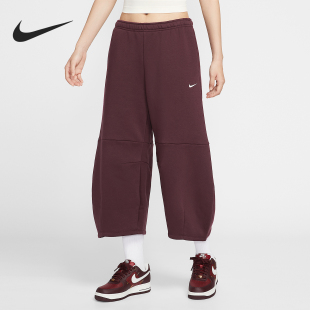 Nike Sportswear女士加绒休闲运动针织九分裤 IM7475 652 耐克正品