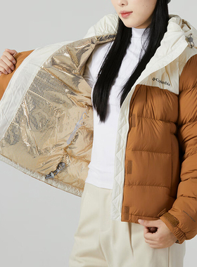 Columbia/哥伦比亚正品新款女士拼接户外保暖羽绒服WR2889224