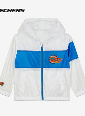 Skechers/斯凯奇正品新款儿童连帽运动夹克外套 L221B014