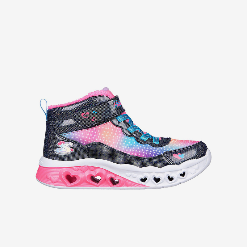 Skechers/斯凯奇正品秋冬新款女童保暖时尚运动魔术贴冰灯鞋