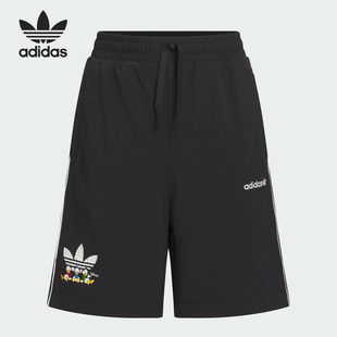 三叶草儿童运动简约休闲短裤 JM7298 阿迪达斯正品 Adidas