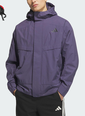 Adidas/阿迪达斯正品2025秋季款男士日常连帽耐穿印花外套KB7626