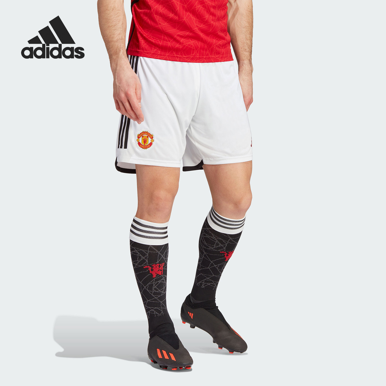 Adidas/阿迪达斯官方正品新款男子曼联球迷版足球运动短裤HR3678
