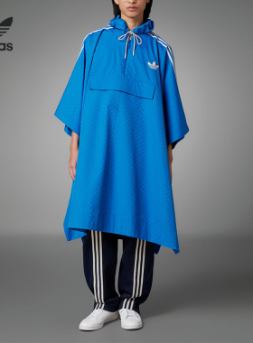Adidas/阿迪达斯正品三叶草PONCHO男子运动长款外套IP6977