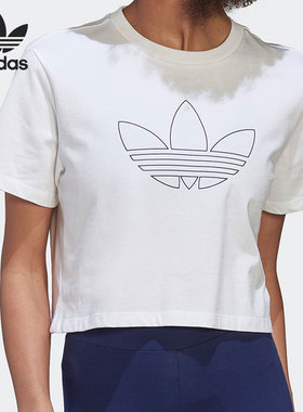Adidas/阿迪达斯正品三叶草新款女子运动宽松短袖T恤HK5178