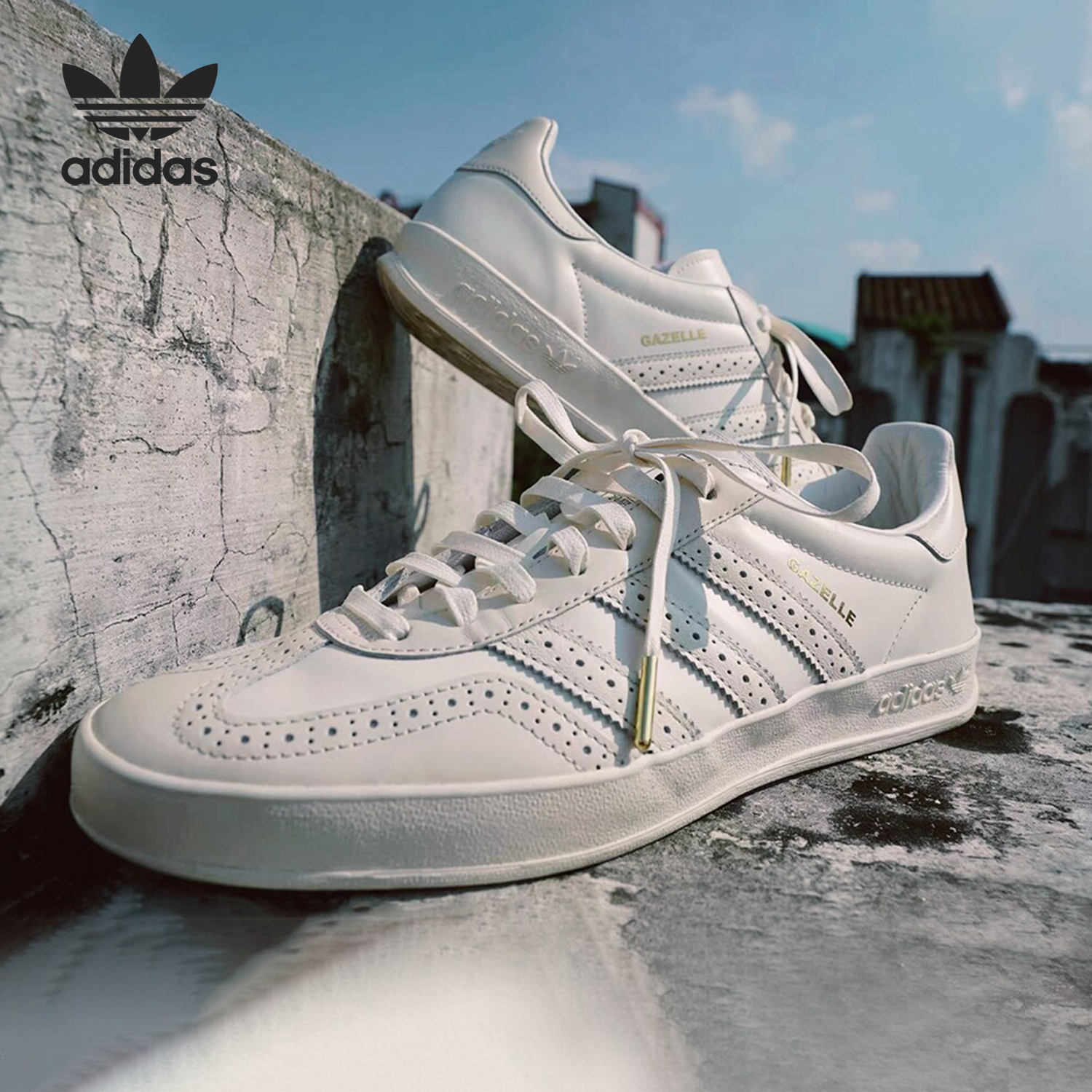 Adidas/阿迪达斯官方正品三叶草男女经典低帮防滑运动板鞋IE8407
