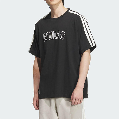Adidas/阿迪达斯正品2025夏款男运动经典宽松针织短袖T恤KB9135