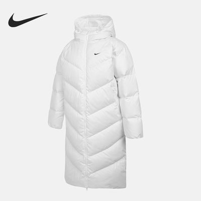 Nike/耐克正品2025冬季款女士连帽保暖耐穿羽绒服HV5237-100