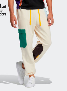 Adidas/阿迪达斯官方正品三叶草木偶系列男女休闲运动长裤HC0345
