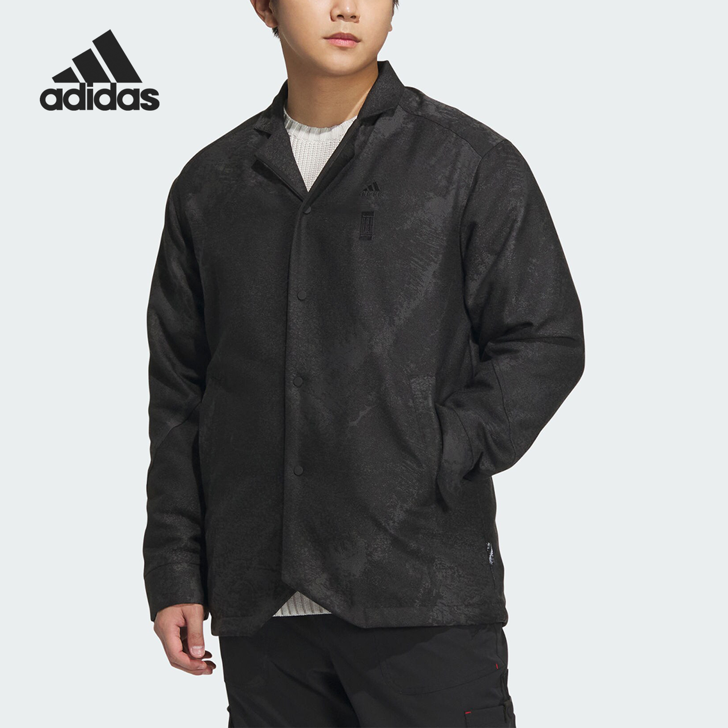 Adidas/阿迪达斯正品新款男子时尚简约单排扣运动外套IP4907