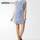 连衣裙 NEO女子印花休闲运动短袖 BQ4535 阿迪达斯正品 Adidas
