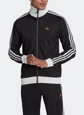 Adidas/阿迪达斯正品三叶草男子运动休闲时尚立领透气外套 HK7408