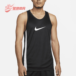 款 2025秋季 男士 无袖 010 Nike 运动篮球拼接背心T恤DV9968 耐克正品