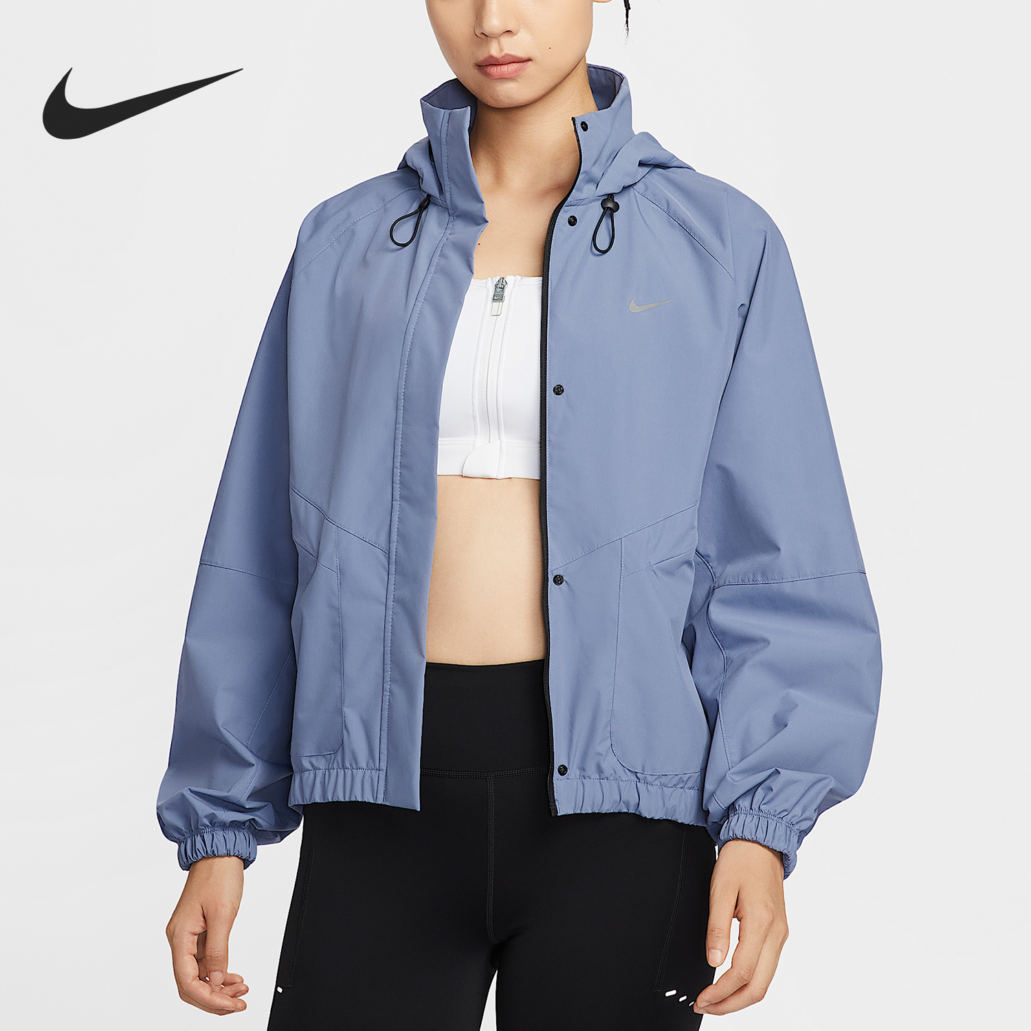 耐克女士防风运动跑步夹克