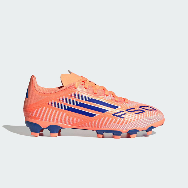Adidas/阿迪达斯正品F50 LEAGUE MG儿童系带运动训练足球鞋JH7751