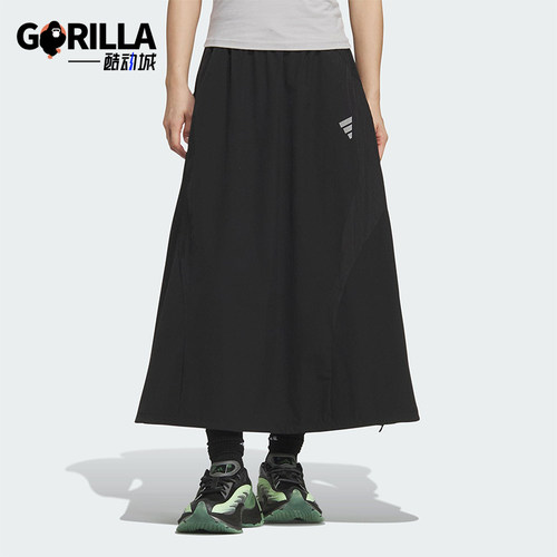 Adidas/阿迪达斯正品FOS FUTURE女士梭织A字运动工装半身裙KF0699
