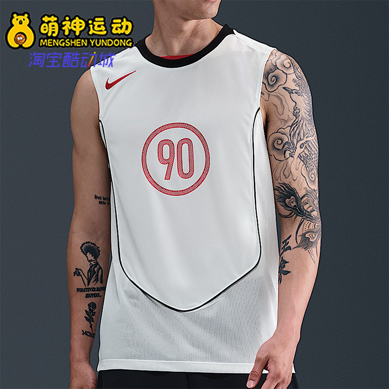 Nike/耐克正品Dri-FIT男士透气足球训练无袖运动背心HV1181-133