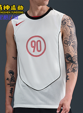 Nike/耐克正品Dri-FIT男士透气足球训练无袖运动背心HV1181-133