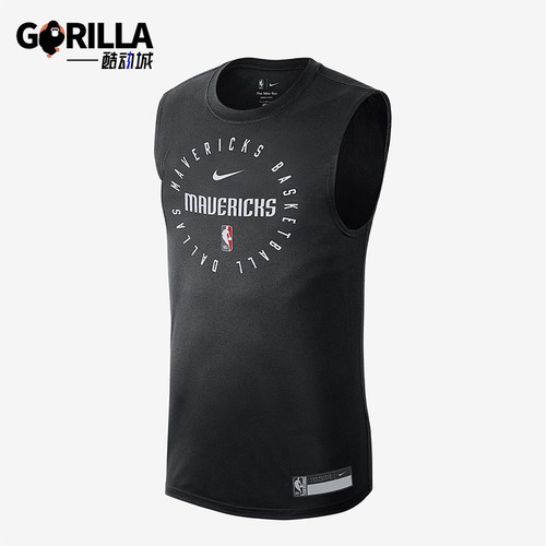 Nike/耐克正品NBA Practice男士经典时尚印花训练无袖背心