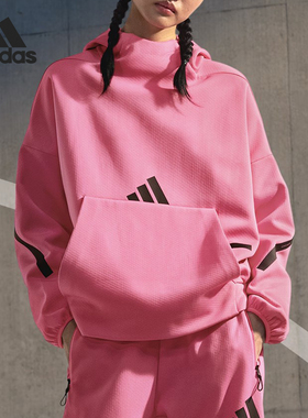 Adidas/阿迪达斯官方正品W Z N E  OH HD女士轻薄保暖卫衣JD6409