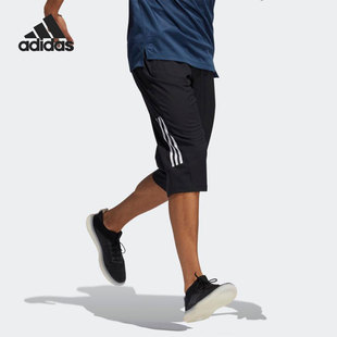 训练运动服休闲透气中长裤 26夏当季 GM0329 阿迪达斯正品 Adidas