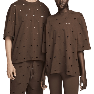 Nike/耐克官方正品Jacquemus Swoosh男女同款宽松T恤FJ3478-259