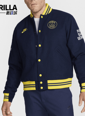 Nike/耐克正品Authentics男士足球拼接运动棒球服FQ7803-410