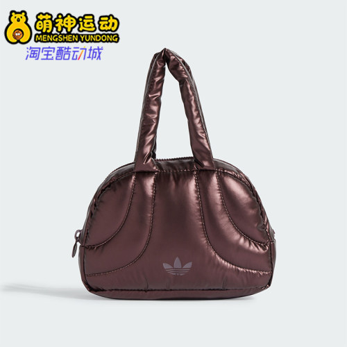 阿迪达斯女士复古亮泽感手提包