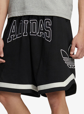 Adidas/阿迪达斯正品三叶草男女印花宽松休闲时尚短裤HZ9806