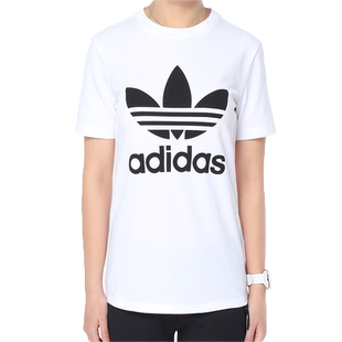 Adidas/阿迪达斯正品 三叶草女子当季新款休闲短袖运动T恤 CV9889