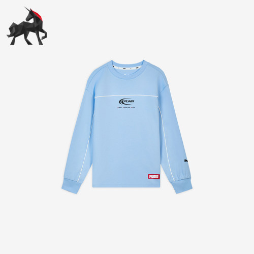 Puma/彪马正品新款儿童柔软透气针织运动圆领卫衣951085-02