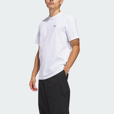 Adidas/阿迪达斯正品三叶草男士简约休闲经典运动透气短袖JD2796