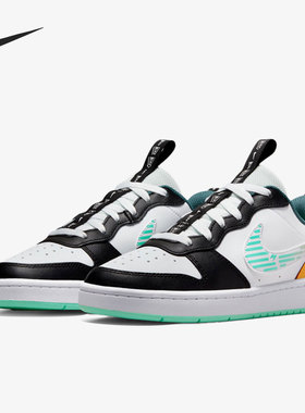 Nike/耐克正品Court Borough Low 2女子舒适GS大童板鞋DX5767-111