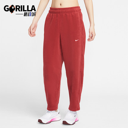 Nike/耐克正品2025冬季款女士日常中腰锥形刺绣长裤HV3708-613