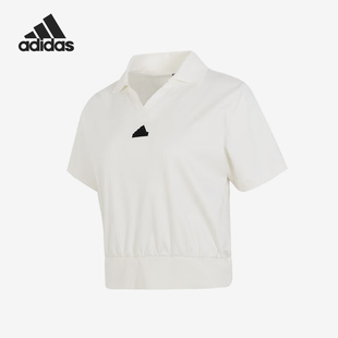 女士运动训练短袖 Adidas 2024新款 POLO衫 阿迪达斯官方正品 IM8821