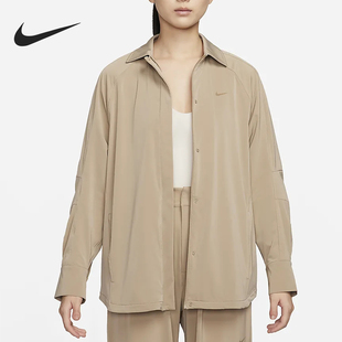 女士宽松休闲透气翻领外套FN2780 Nike 新款 春季 247 耐克正品