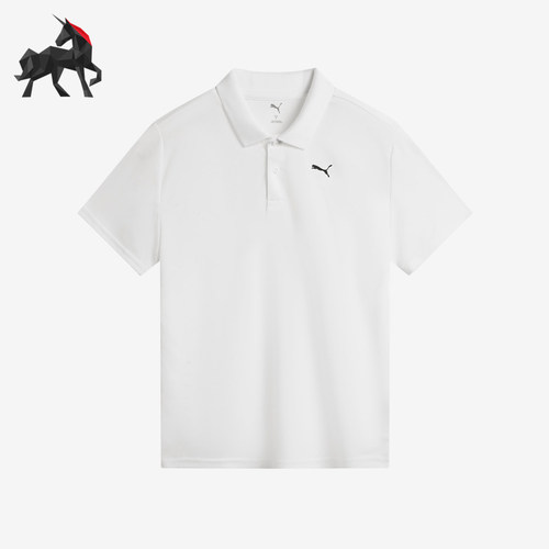 Puma/彪马正品PERFORMANCE新款男女白色经典休闲Polo衫521933-52